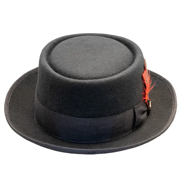 Scala - Jazz Porkpie Wool Felt Hat