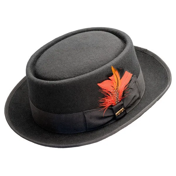 Scala - Jazz Porkpie Wool Felt Hat