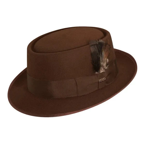 Scala - Jazz Porkpie Wool Felt Hat