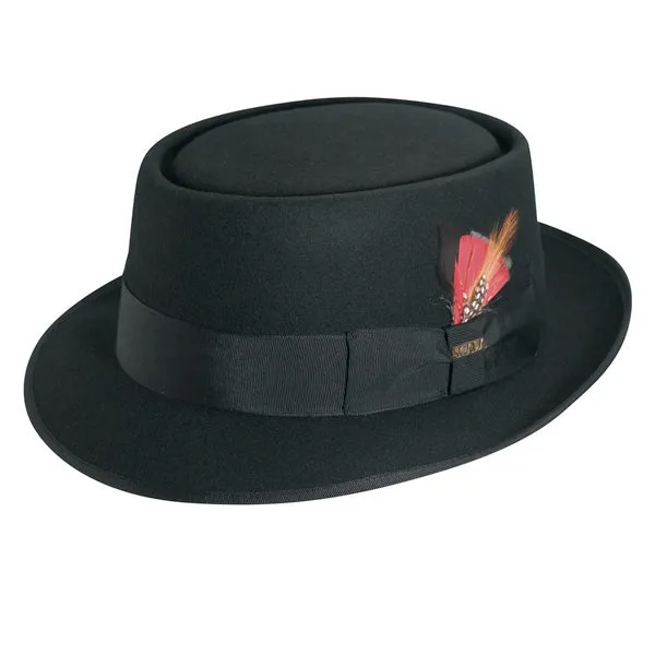 Scala - Jazz Porkpie Wool Felt Hat