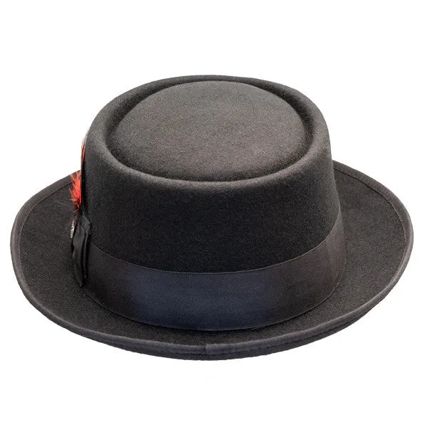 Scala - Jazz Porkpie Wool Felt Hat