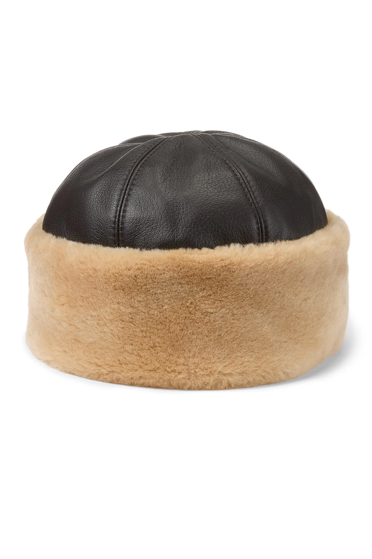 Stowe Dark Brown Sheepskin Hat