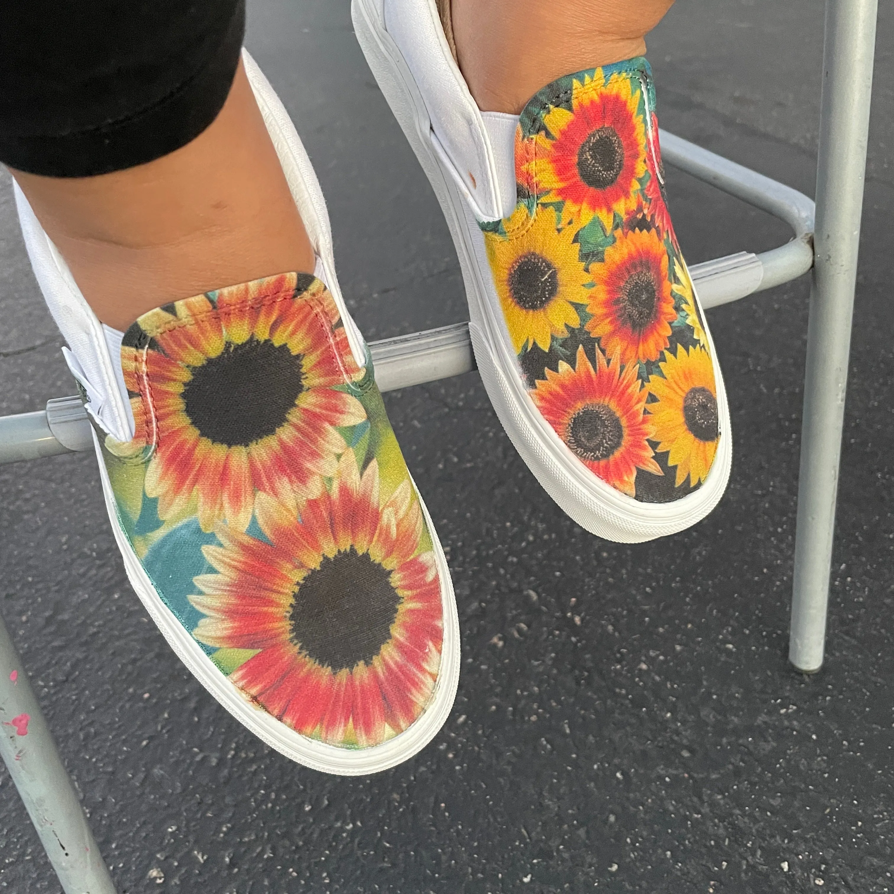 Sunflower - Custom Slip Ons