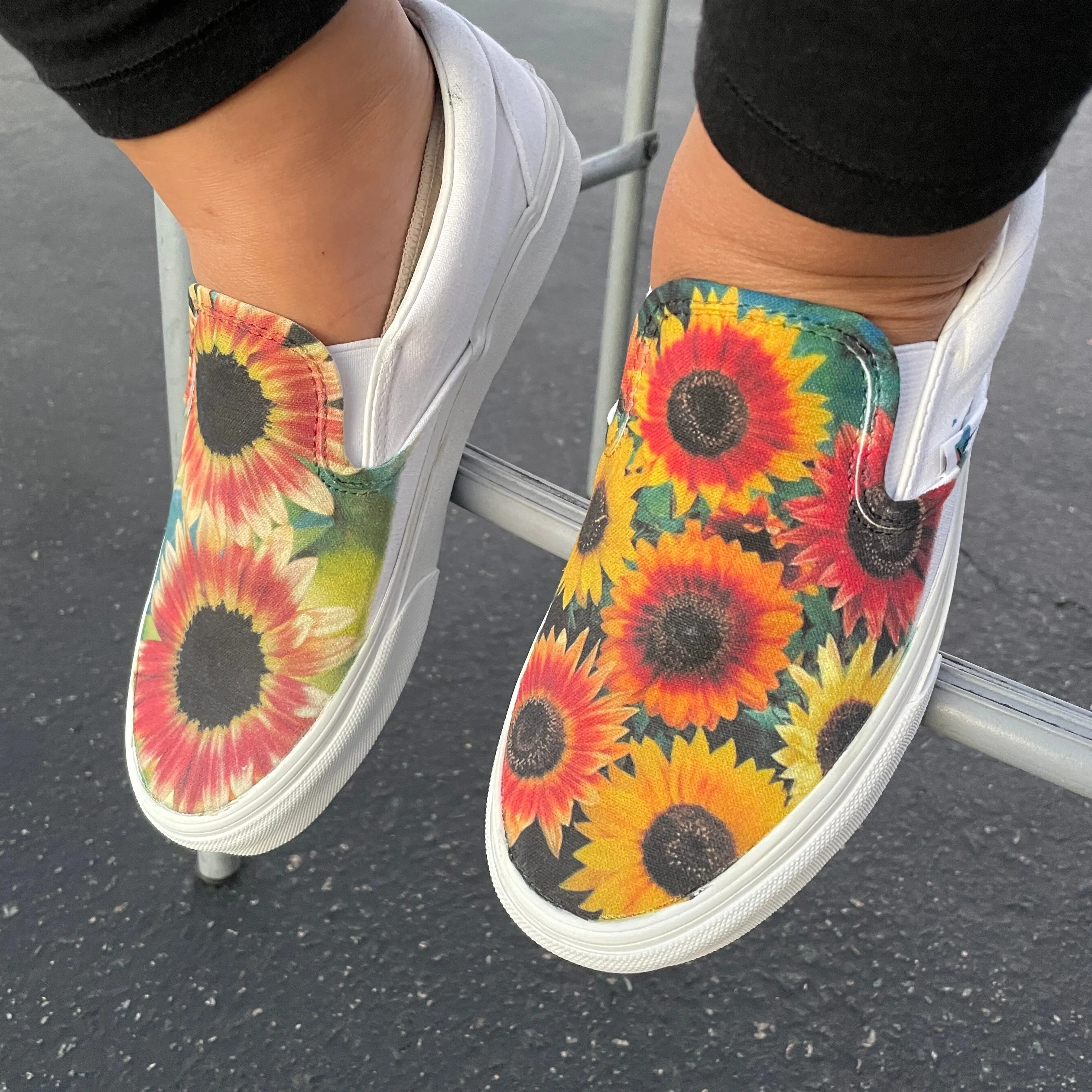 Sunflower - Custom Slip Ons