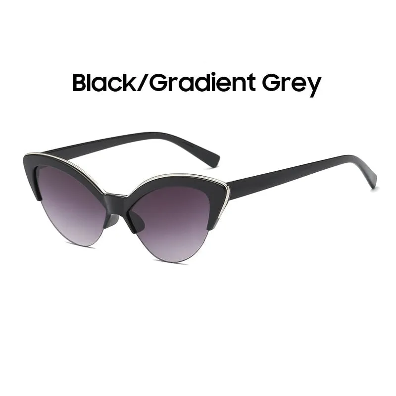 TEEK - Contrast Brow Cat Eye Sunglasses