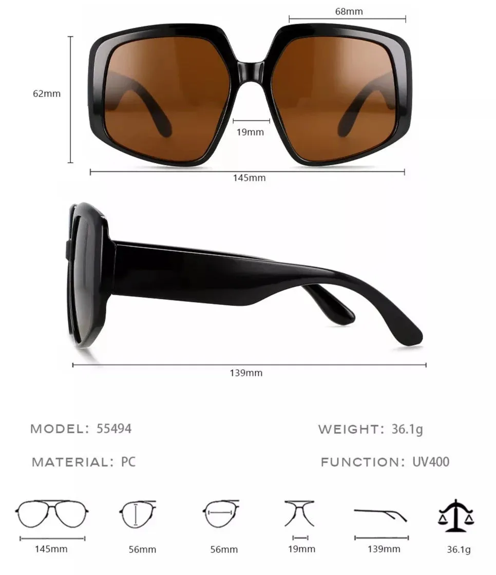 TEEK - Oversized Options Sunglasses