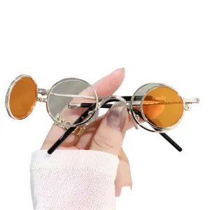 TEEK - Round Side Flip Sunglasses