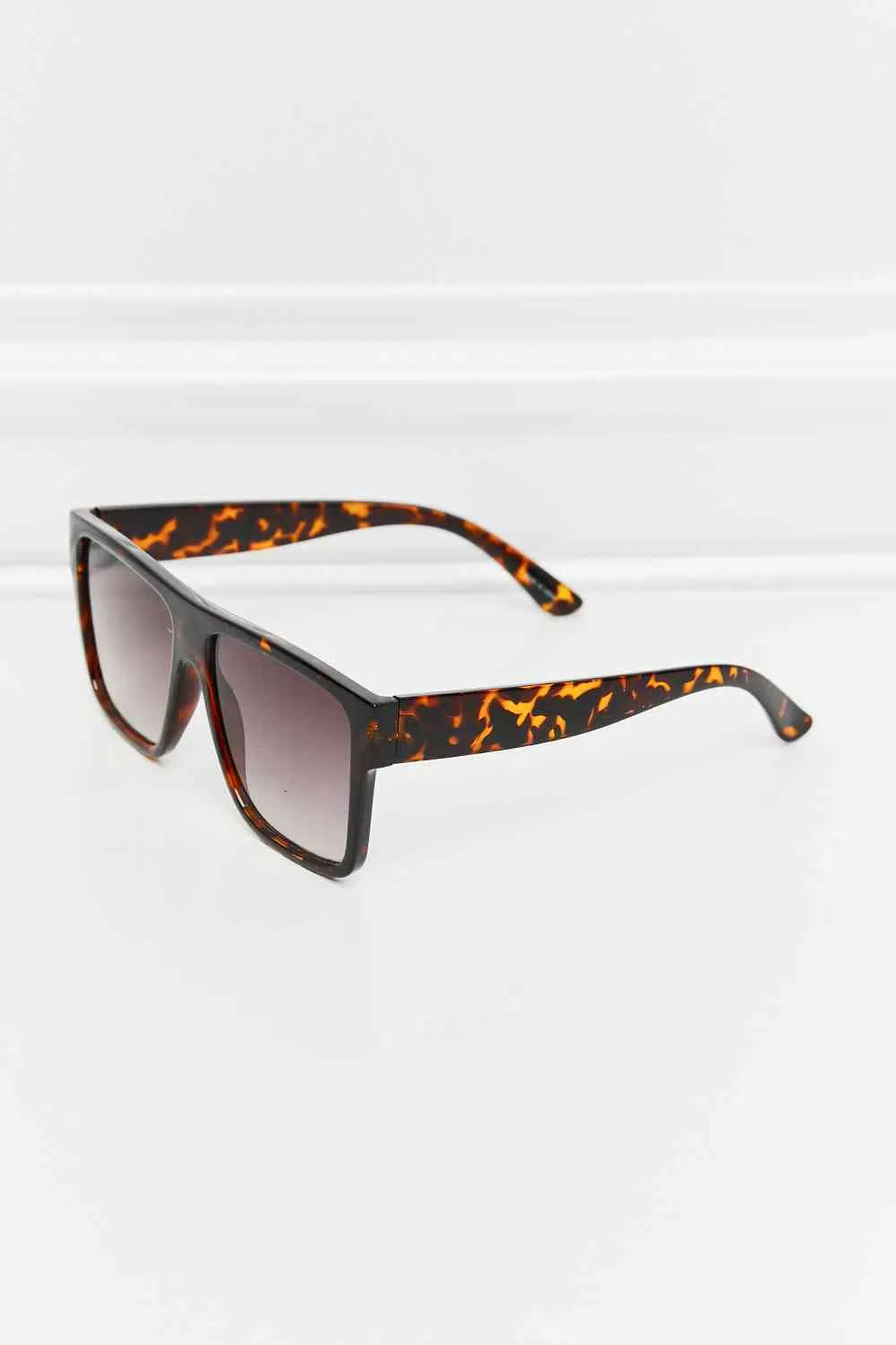 TEEK - Tangerine Tortoiseshell Square Sunglasses