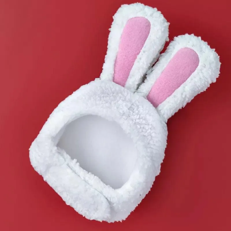 Warm and Whimsical Pet Rabbit Hat Costume Cap