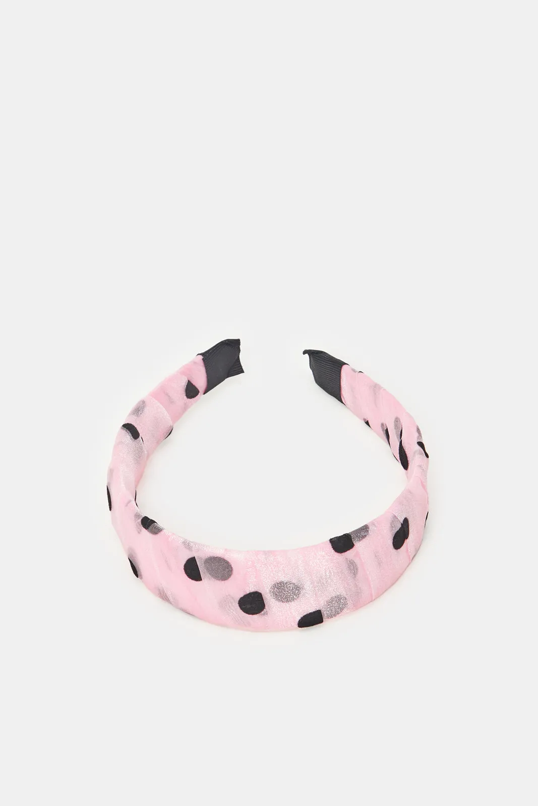 Women Pink Printed Headband (1 Piece)