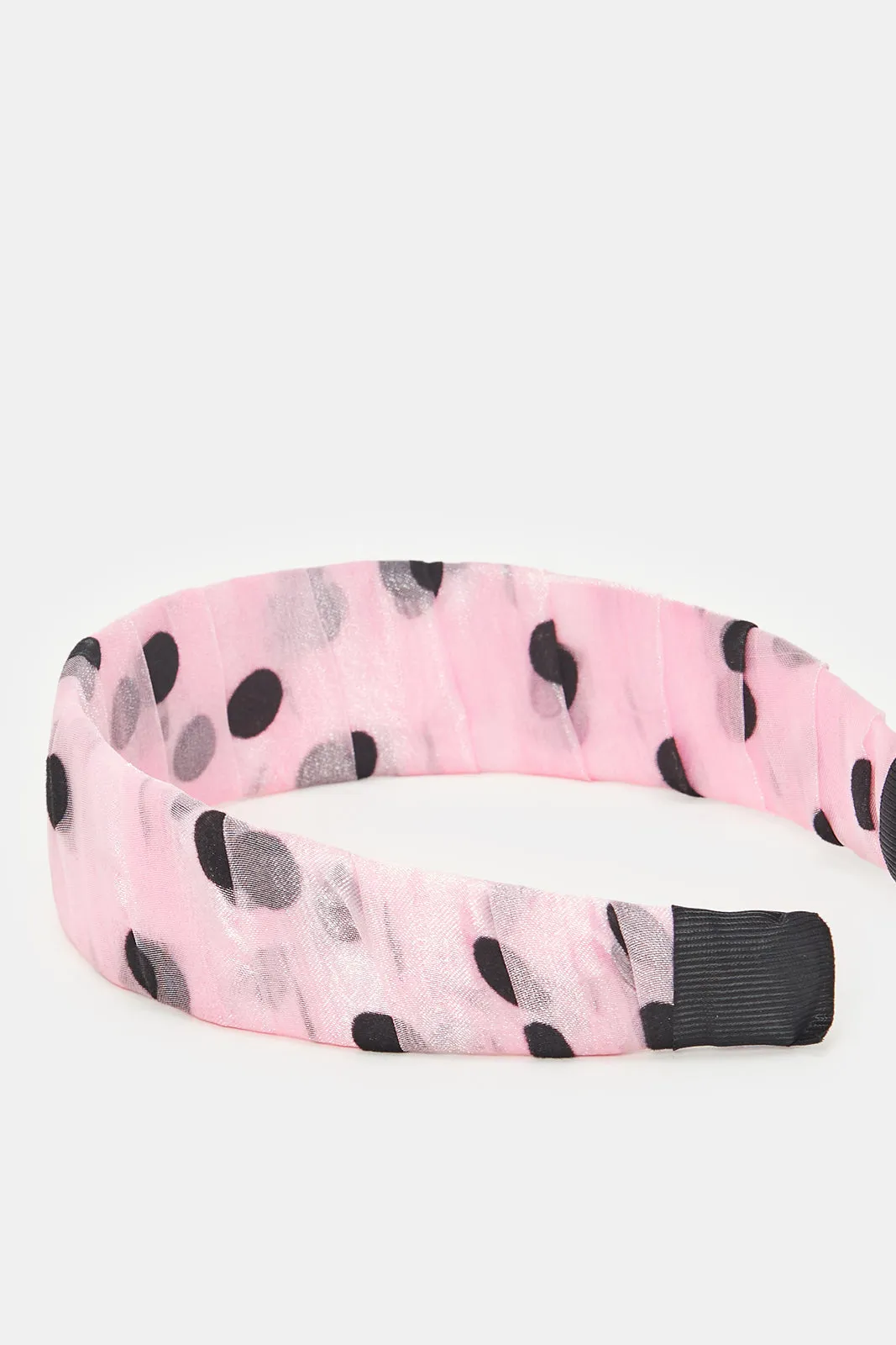 Women Pink Printed Headband (1 Piece)